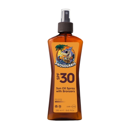Prosolaris SPF30 Sun Oil w/ bronzers - Professional range sunscreen