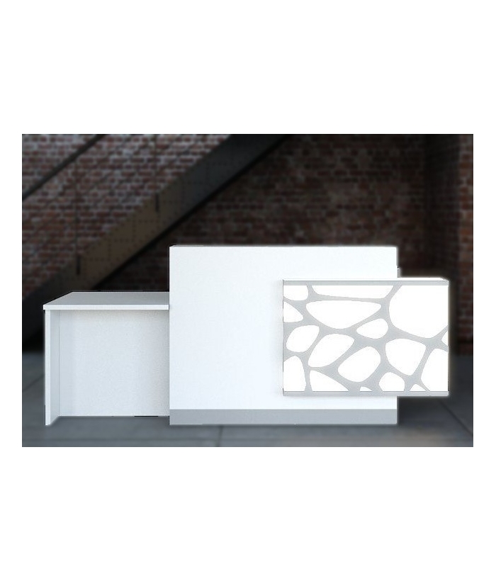 Rezeption im LOG-Design in zwei Höhen - -Design-Möbel